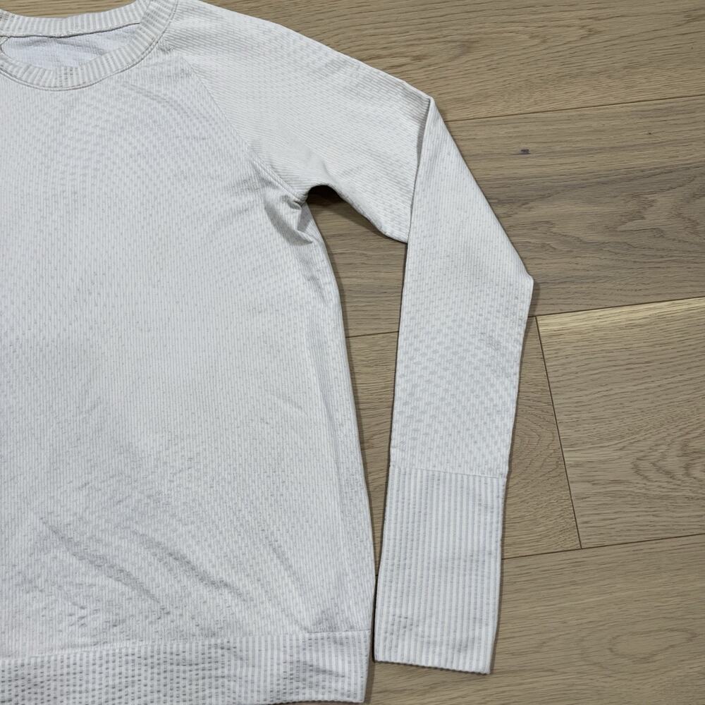 Lululemon White Long Sleeve Tee - Picture 2 of 12